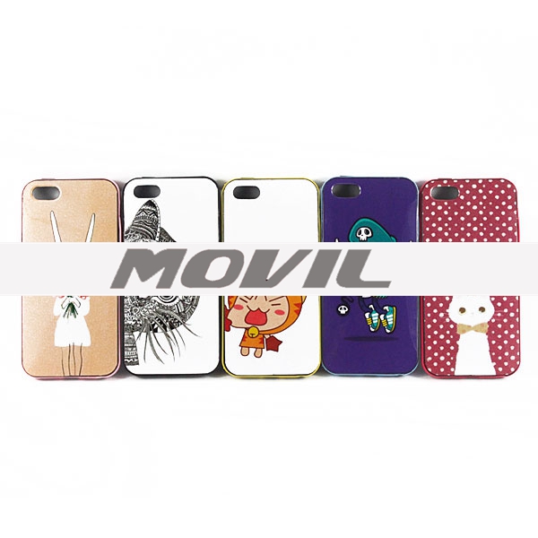 NP-2373  Lindo TPU  PC  funda para iPhone 6-15